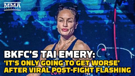 tai emery nude|BKFC’s Tai Emery talks viral post